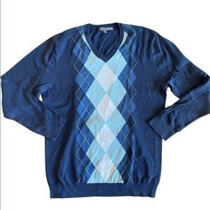 Old navy Argyle V-Neck Pullover Knit Sweater blue
Excellent condition